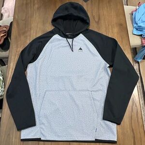 Burton Crown Weatherproof Men’s Pullover Fleece Hoodie in Grey Heather XL